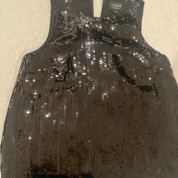 J Crew Sleeveless Sequin Blouse Size Small - Picture 1 of 2